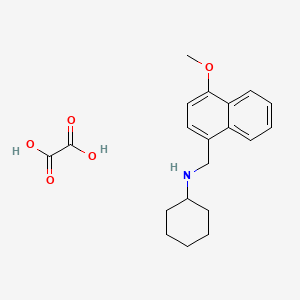 molecular formula C20H25NO5 B5226308 N-[(4-methoxy-1-naphthyl)methyl]cyclohexanamine oxalate 