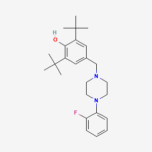 2,6-di-tert-butyl-4-{[4-(2-fluorophenyl)-1-piperazinyl]methyl}phenol