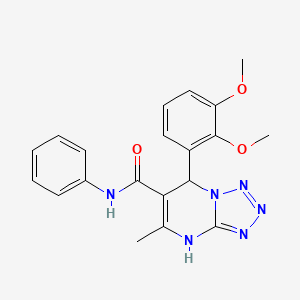 molecular formula C20H20N6O3 B5226331 7-(2,3-dimethoxyphenyl)-5-methyl-N-phenyl-4,7-dihydrotetrazolo[1,5-a]pyrimidine-6-carboxamide 