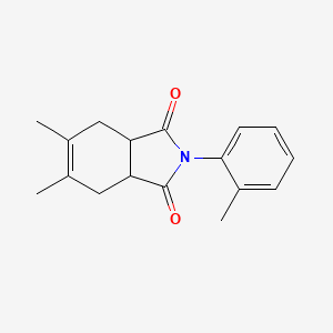 molecular formula C17H19NO2 B5226404 5,6-dimethyl-2-(2-methylphenyl)-3a,4,7,7a-tetrahydro-1H-isoindole-1,3(2H)-dione 
