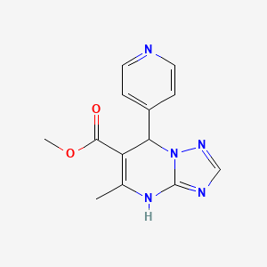 molecular formula C13H13N5O2 B5226451 methyl 5-methyl-7-(4-pyridinyl)-4,7-dihydro[1,2,4]triazolo[1,5-a]pyrimidine-6-carboxylate 