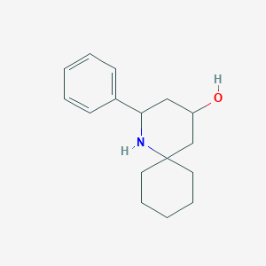 molecular formula C16H23NO B5226469 2-phenyl-1-azaspiro[5.5]undecan-4-ol 