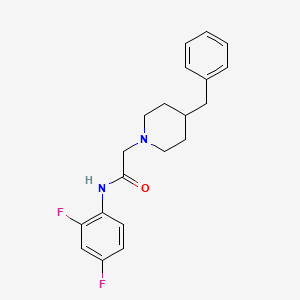 molecular formula C20H22F2N2O B5226540 2-(4-benzyl-1-piperidinyl)-N-(2,4-difluorophenyl)acetamide 