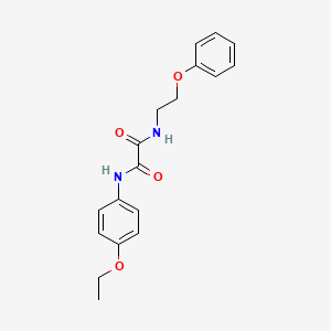 molecular formula C18H20N2O4 B5226542 N-(4-ethoxyphenyl)-N'-(2-phenoxyethyl)ethanediamide 