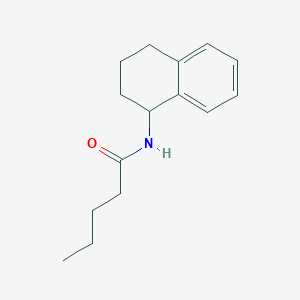 N-(1,2,3,4-tetrahydro-1-naphthalenyl)pentanamide