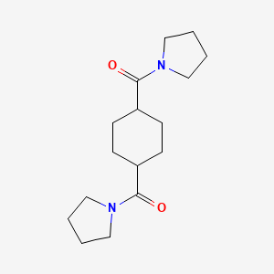 molecular formula C16H26N2O2 B5226586 1,1'-(1,4-cyclohexanediyldicarbonyl)dipyrrolidine 