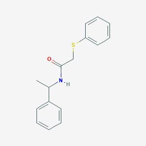 N-(1-phenylethyl)-2-(phenylthio)acetamide