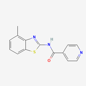 N-(4-methyl-1,3-benzothiazol-2-yl)isonicotinamide