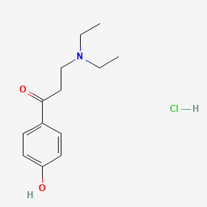 molecular formula C13H20ClNO2 B5226621 3-(diethylamino)-1-(4-hydroxyphenyl)-1-propanone hydrochloride CAS No. 2125-50-0