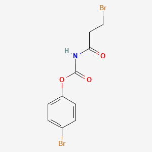 molecular formula C10H9Br2NO3 B5226636 4-bromophenyl (3-bromopropanoyl)carbamate 