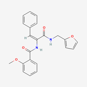 N-(1-{[(2-furylmethyl)amino]carbonyl}-2-phenylvinyl)-2-methoxybenzamide