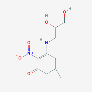 3-[(2,3-dihydroxypropyl)amino]-5,5-dimethyl-2-nitro-2-cyclohexen-1-one