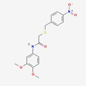 N-(3,4-dimethoxyphenyl)-2-[(4-nitrobenzyl)thio]acetamide