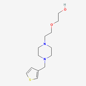 molecular formula C13H22N2O2S B5226672 2-{2-[4-(3-thienylmethyl)-1-piperazinyl]ethoxy}ethanol 