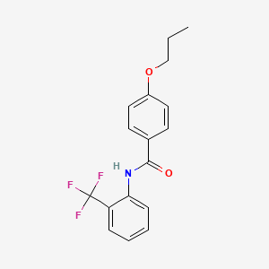 4-propoxy-N-[2-(trifluoromethyl)phenyl]benzamide