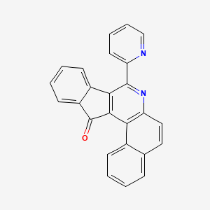 molecular formula C25H14N2O B5226685 8-(2-pyridinyl)-13H-benzo[f]indeno[1,2-c]quinolin-13-one 