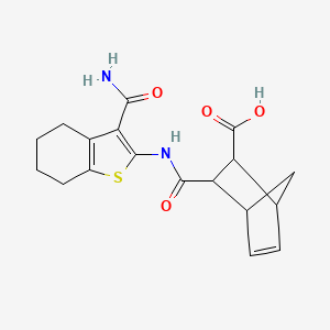 3-({[3-(aminocarbonyl)-4,5,6,7-tetrahydro-1-benzothien-2-yl]amino}carbonyl)bicyclo[2.2.1]hept-5-ene-2-carboxylic acid