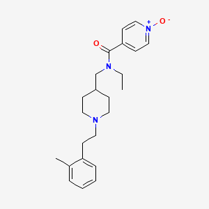 molecular formula C23H31N3O2 B5226728 N-ethyl-N-({1-[2-(2-methylphenyl)ethyl]-4-piperidinyl}methyl)isonicotinamide 1-oxide 