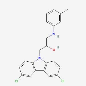 1-(3,6-dichloro-9H-carbazol-9-yl)-3-[(3-methylphenyl)amino]-2-propanol