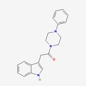 3-[2-oxo-2-(4-phenyl-1-piperazinyl)ethyl]-1H-indole