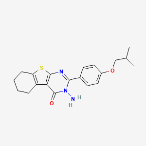 3-amino-2-(4-isobutoxyphenyl)-5,6,7,8-tetrahydro[1]benzothieno[2,3-d]pyrimidin-4(3H)-one