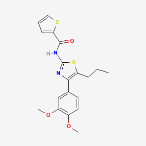 N-[4-(3,4-dimethoxyphenyl)-5-propyl-1,3-thiazol-2-yl]-2-thiophenecarboxamide