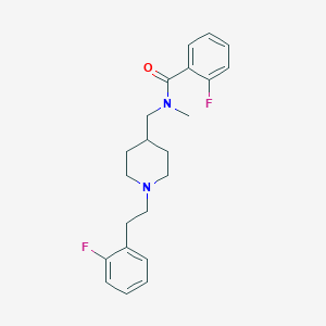 2-fluoro-N-({1-[2-(2-fluorophenyl)ethyl]-4-piperidinyl}methyl)-N-methylbenzamide