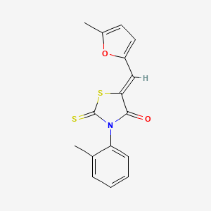 5-[(5-methyl-2-furyl)methylene]-3-(2-methylphenyl)-2-thioxo-1,3-thiazolidin-4-one