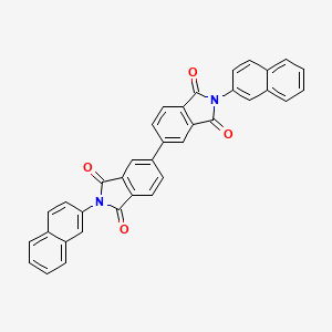 molecular formula C36H20N2O4 B5226955 2,2'-di-2-naphthyl-1H,1'H-5,5'-biisoindole-1,1',3,3'(2H,2'H)-tetrone 