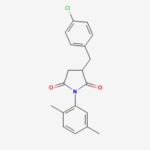 3-(4-chlorobenzyl)-1-(2,5-dimethylphenyl)-2,5-pyrrolidinedione