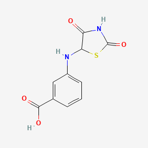 3-[(2,4-dioxo-1,3-thiazolidin-5-yl)amino]benzoic acid