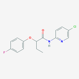 N-(5-chloro-2-pyridinyl)-2-(4-fluorophenoxy)butanamide