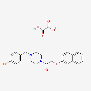 1-(4-bromobenzyl)-4-[(2-naphthyloxy)acetyl]piperazine oxalate