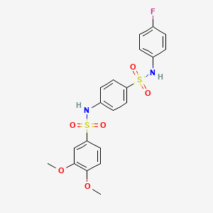 N-(4-{[(4-fluorophenyl)amino]sulfonyl}phenyl)-3,4-dimethoxybenzenesulfonamide