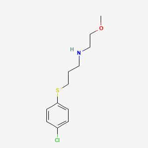 3-[(4-chlorophenyl)thio]-N-(2-methoxyethyl)-1-propanamine