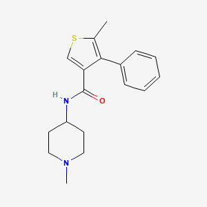 5-methyl-N-(1-methyl-4-piperidinyl)-4-phenyl-3-thiophenecarboxamide