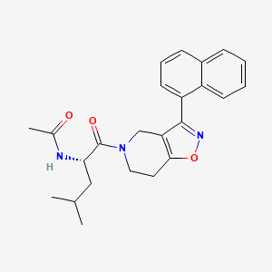 N-((1S)-3-methyl-1-{[3-(1-naphthyl)-6,7-dihydroisoxazolo[4,5-c]pyridin-5(4H)-yl]carbonyl}butyl)acetamide