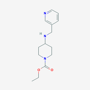 molecular formula C14H21N3O2 B5227297 ethyl 4-[(3-pyridinylmethyl)amino]-1-piperidinecarboxylate 