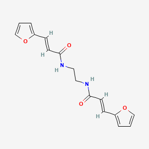 molecular formula C16H16N2O4 B5227319 N,N'-1,2-ethanediylbis[3-(2-furyl)acrylamide] 