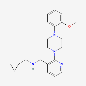 molecular formula C21H28N4O B5227332 (cyclopropylmethyl)({2-[4-(2-methoxyphenyl)-1-piperazinyl]-3-pyridinyl}methyl)amine 