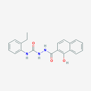 molecular formula C20H19N3O3 B5227494 N-(2-ethylphenyl)-2-(1-hydroxy-2-naphthoyl)hydrazinecarboxamide 
