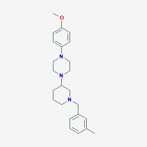molecular formula C24H33N3O B5227520 1-(4-methoxyphenyl)-4-[1-(3-methylbenzyl)-3-piperidinyl]piperazine 
