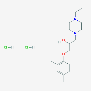 molecular formula C17H30Cl2N2O2 B5227633 1-(2,4-dimethylphenoxy)-3-(4-ethyl-1-piperazinyl)-2-propanol dihydrochloride 