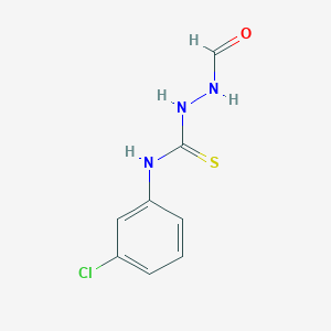 molecular formula C8H8ClN3OS B5227657 N-(3-chlorophenyl)-2-formylhydrazinecarbothioamide 