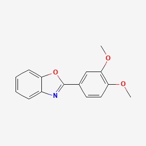 molecular formula C15H13NO3 B5227730 2-(3,4-dimethoxyphenyl)-1,3-benzoxazole CAS No. 92552-99-3