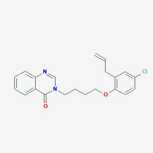 molecular formula C21H21ClN2O2 B5227755 3-[4-(2-allyl-4-chlorophenoxy)butyl]-4(3H)-quinazolinone 