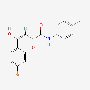 molecular formula C17H14BrNO3 B5227783 4-(4-bromophenyl)-2-hydroxy-N-(4-methylphenyl)-4-oxo-2-butenamide 
