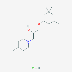 1-(4-methyl-1-piperidinyl)-3-[(3,3,5-trimethylcyclohexyl)oxy]-2-propanol hydrochloride