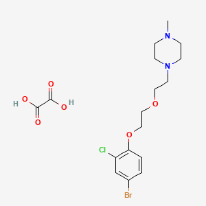 molecular formula C17H24BrClN2O6 B5227853 1-{2-[2-(4-bromo-2-chlorophenoxy)ethoxy]ethyl}-4-methylpiperazine oxalate 