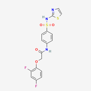molecular formula C17H13F2N3O4S2 B5227879 2-(2,4-difluorophenoxy)-N-{4-[(1,3-thiazol-2-ylamino)sulfonyl]phenyl}acetamide 
